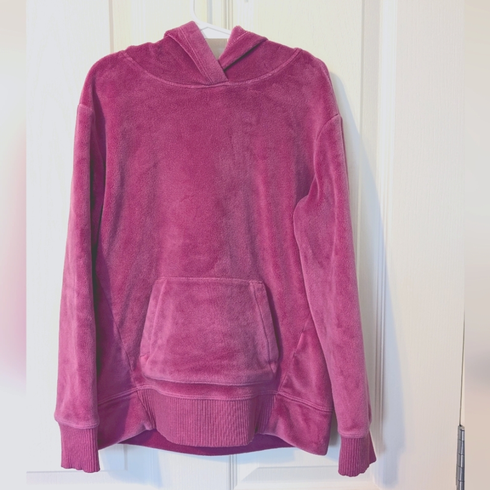 Kids Wonder Nation Purplish Pink Velour Hoodie